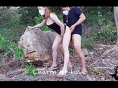 Cham Of Love and Nachth Begged For Outdoor Hardcore Creampie