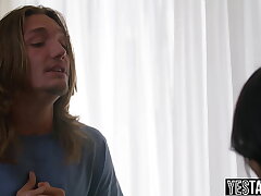 Teen Sister's Hidden POV of Stepbro Perving on Stepmom